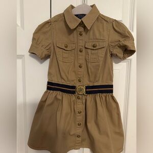 Polo by Ralph Lauren Tan Kids Dress with Belt 4T